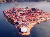 Flores on Lake Peten Itza