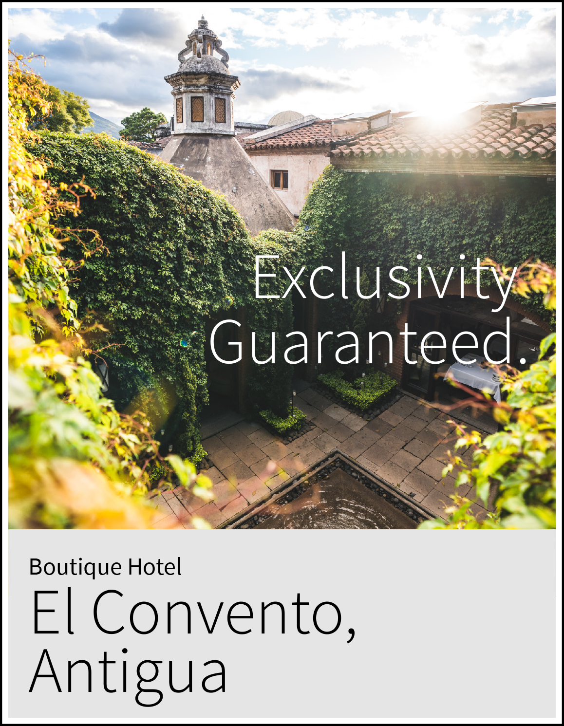 Information about El Convento Boutique Hotel in Antigua Guatemala.