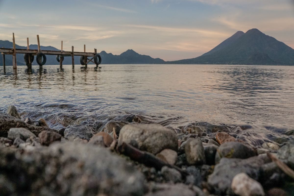 Guatemala Volcanoes and Lake Atitlan in Solola